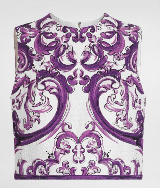 DG Majolica print top
