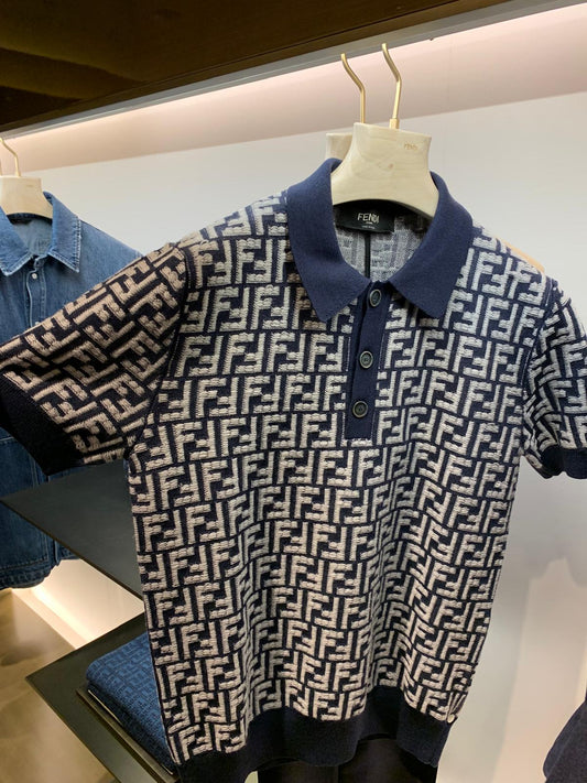 Fendi T-shirt M size - Navy